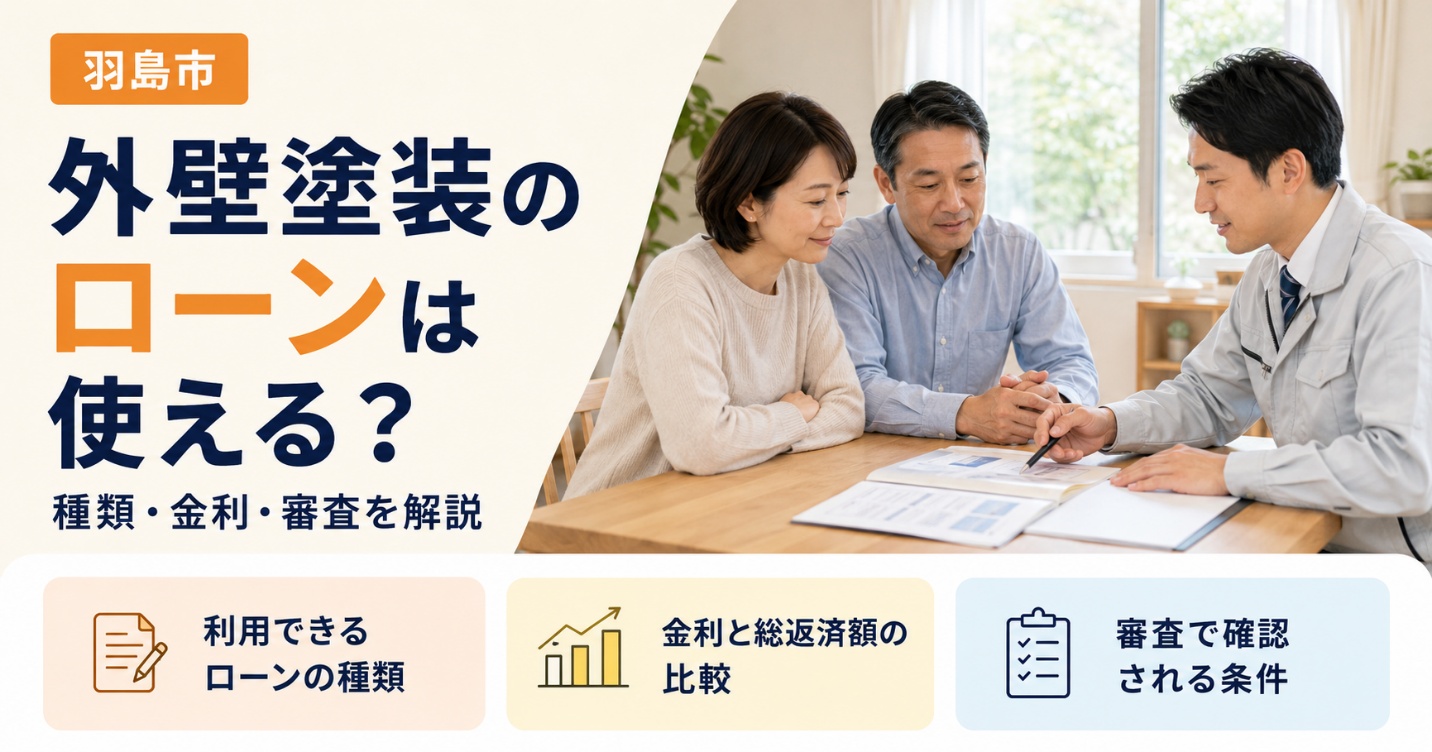 外壁塗装のローンは使える？種類・金利・審査を解説